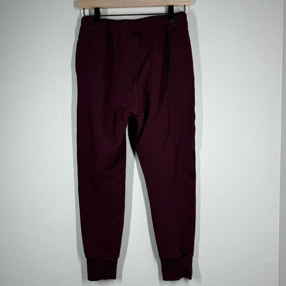 Frank & Eileen Tee Lab Fleece Jogger Sweatpants Vamp Maroon Red Frayed Small - Picture 5 of 7